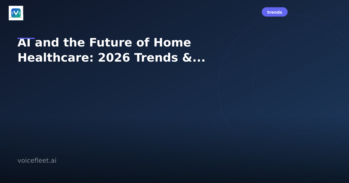 AI-powered home healthcare professional using voice agent technology with elderly patient
