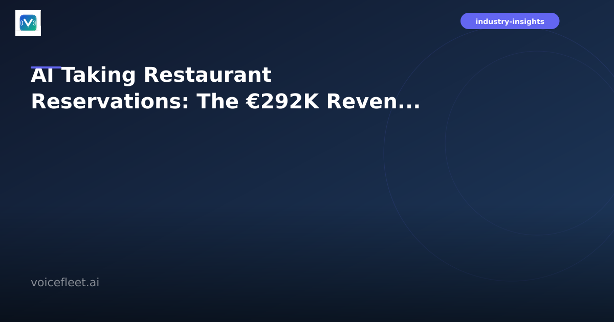 Modern restaurant interior with AI technology managing phone reservations while staff focus on guest service