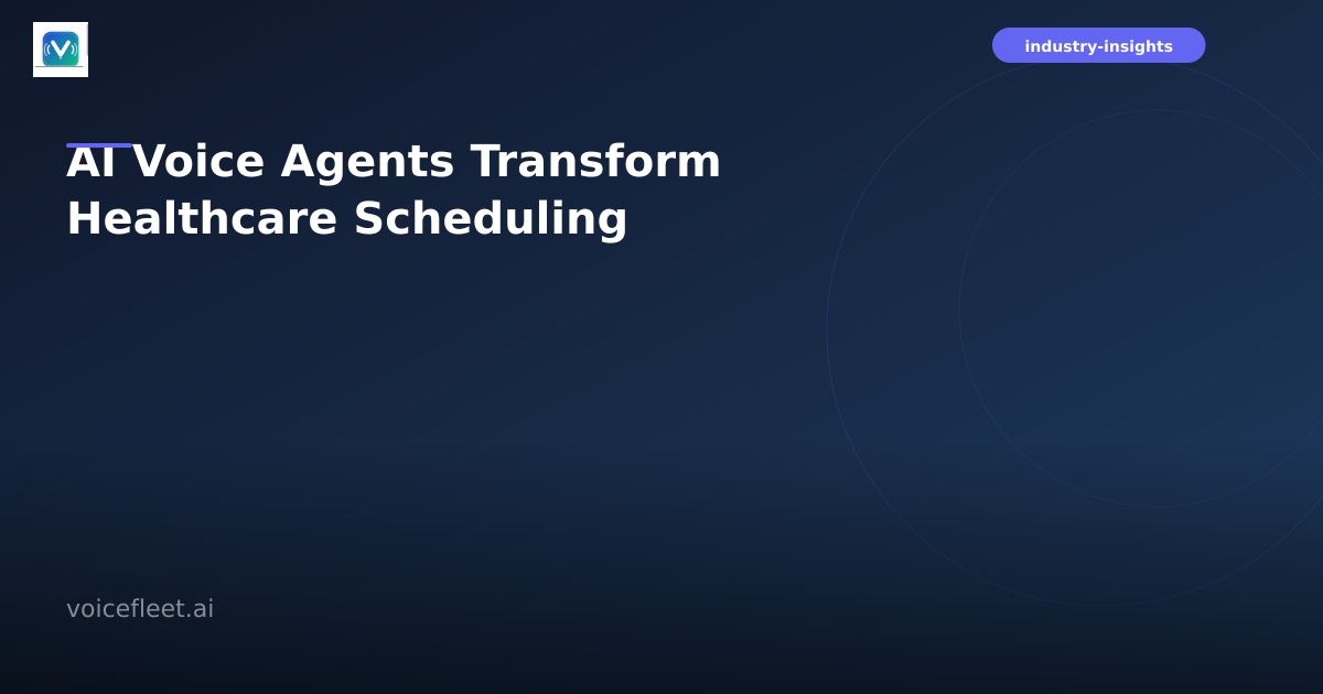 AI voice agent interface displayed on medical office phone system with appointment calendar in background