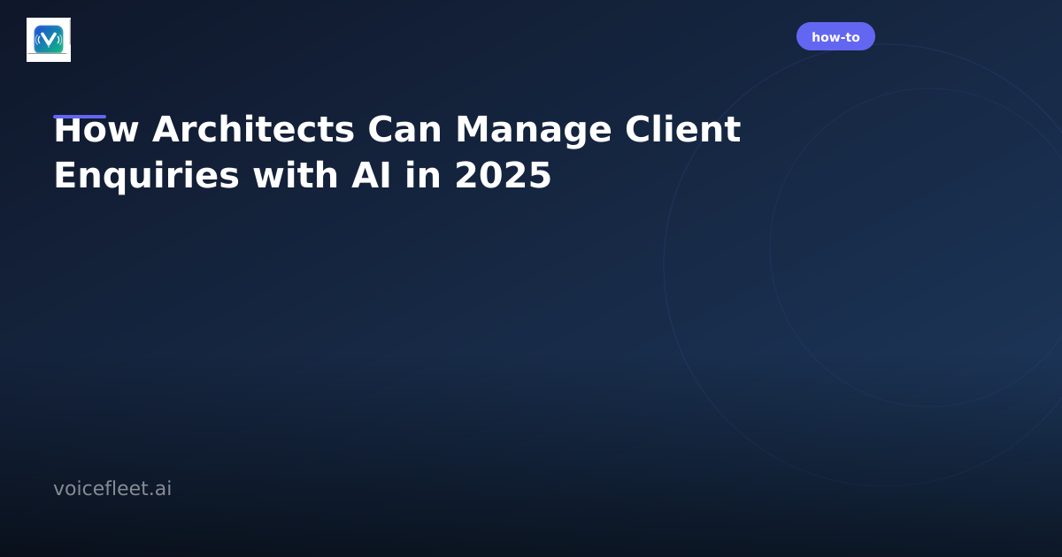 Architect reviewing design plans with AI voice agent technology interface in modern studio