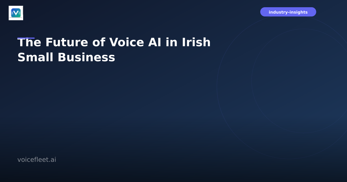 Abstract visualization of AI voice technology connecting Irish small businesses with customers through cloud-based communication systems