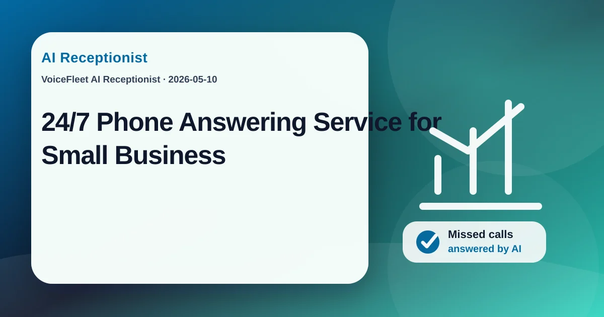24/7 Phone Answering Service for Small Business — VoiceFleet blog illustration