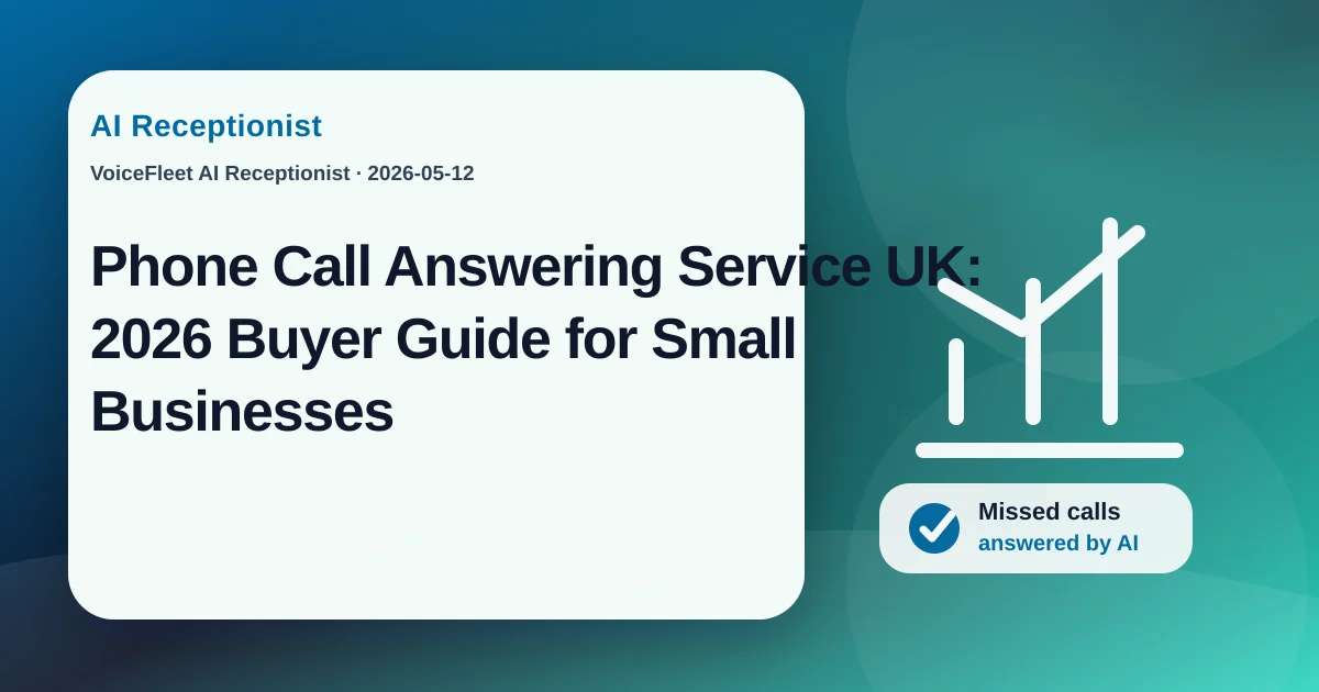 Phone Call Answering Service UK: 2026 Buyer Guide for Small Businesses — VoiceFleet blog illustration