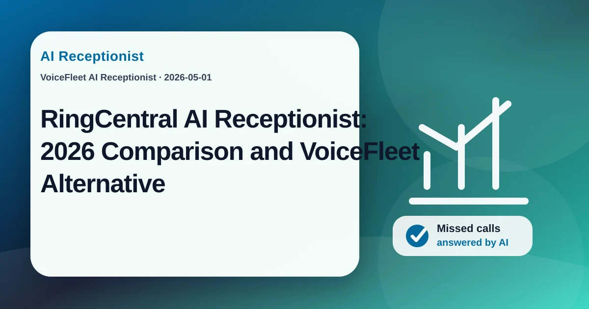 RingCentral AI Receptionist: 2026 Comparison and VoiceFleet Alternative — VoiceFleet blog illustration