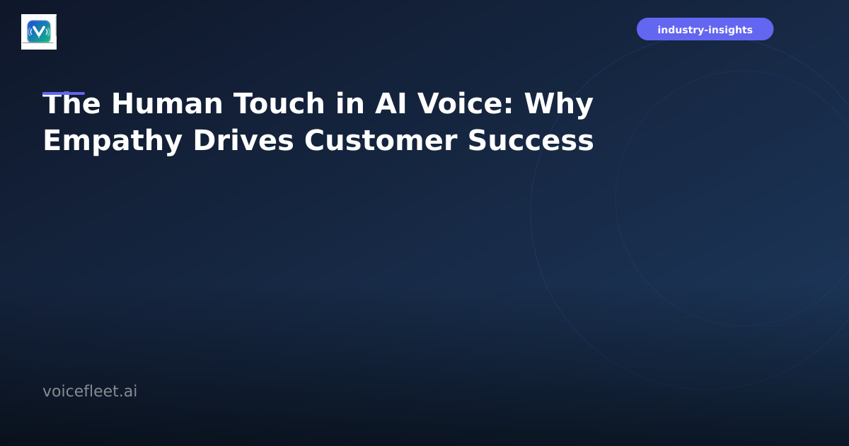 Modern customer service interface showing AI voice agent with empathetic conversation design elements and customer satisfaction metrics