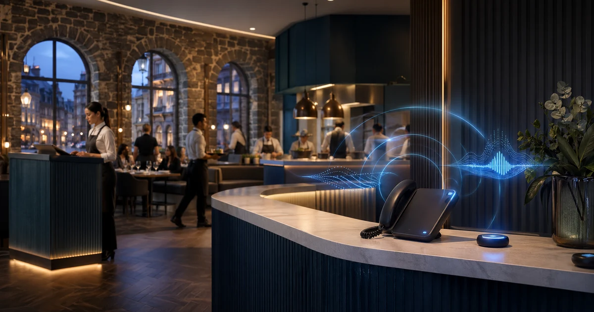 Restaurant Phone Answering Service Dublin: AI vs Traditional (2026) — VoiceFleet blog illustration