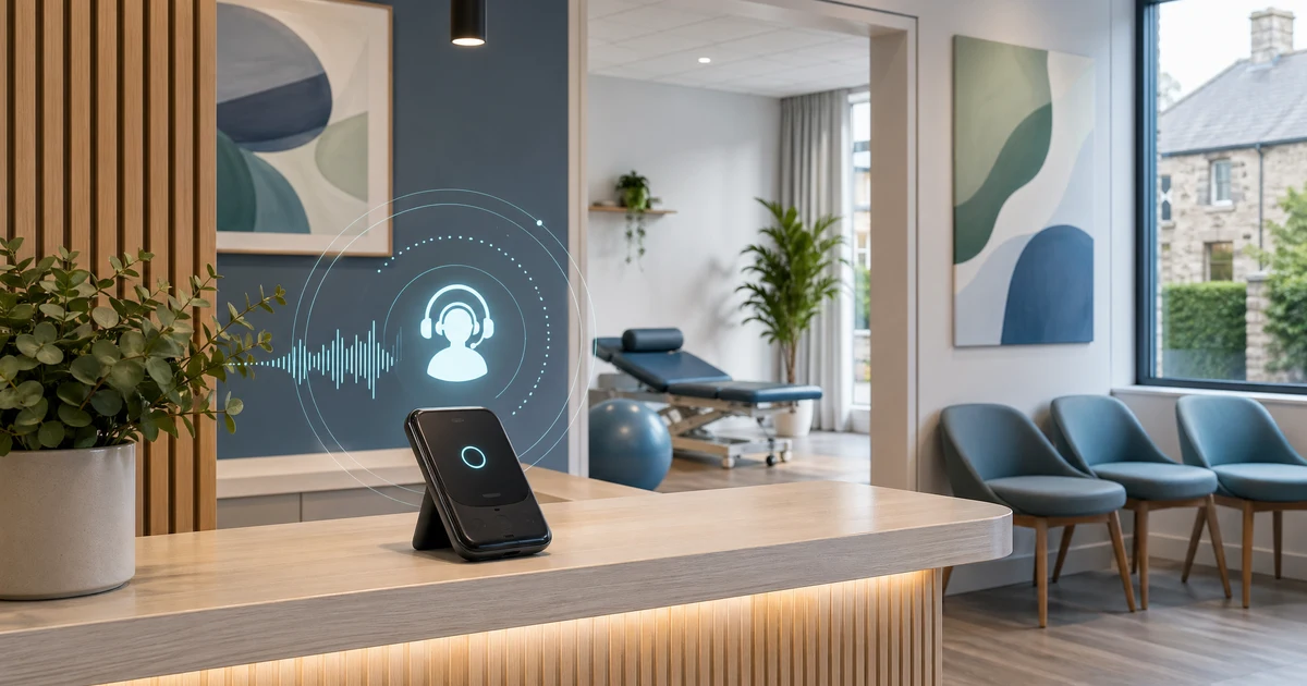 AI Receptionist for Physiotherapy Practices in Ireland — VoiceFleet blog illustration