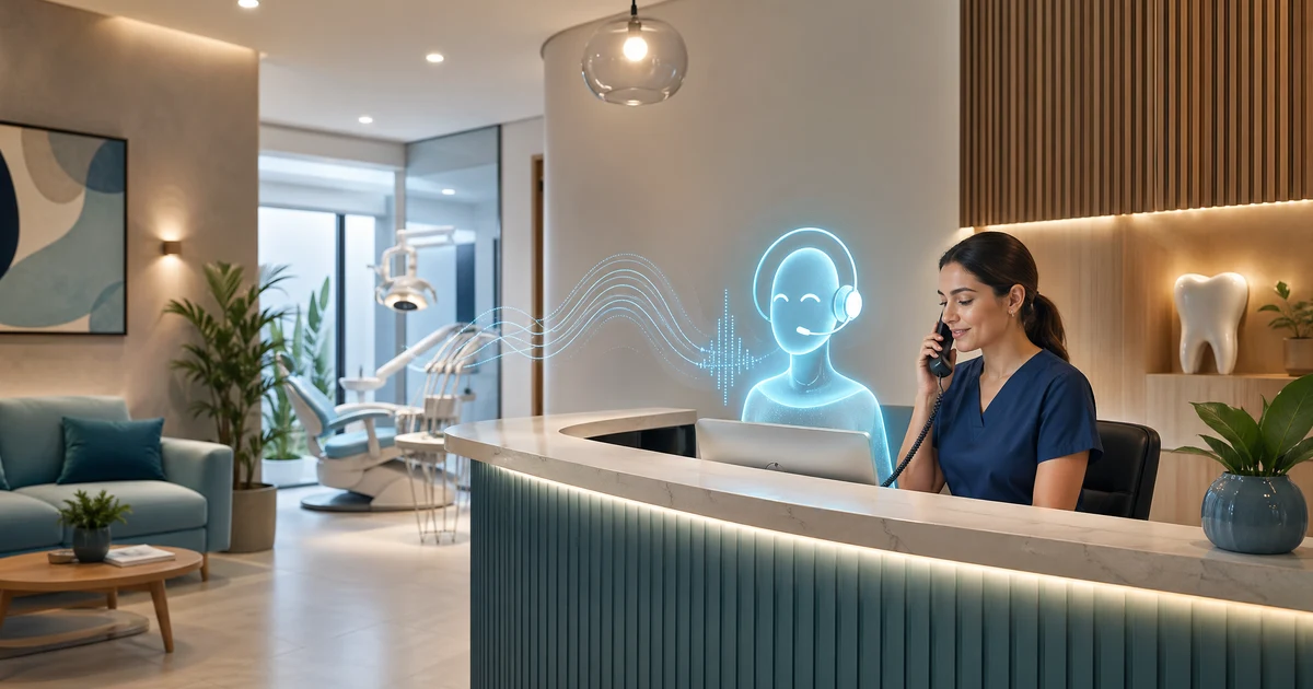 Automatizar Llamadas en tu Consultorio Dental con IA | VoiceFleet — VoiceFleet blog illustration