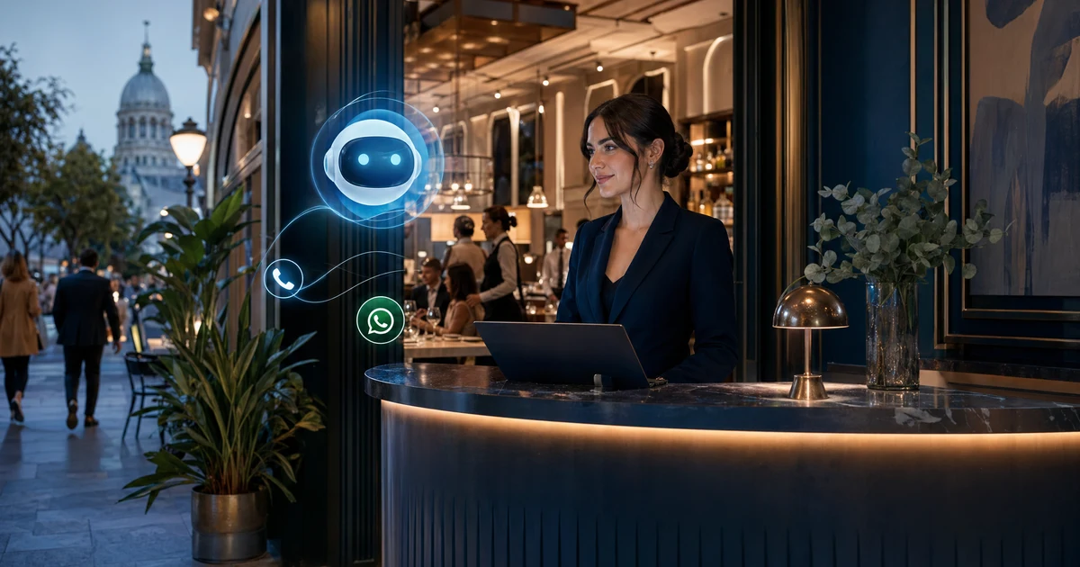 Recepcionista IA para Restaurantes en Buenos Aires — VoiceFleet blog illustration