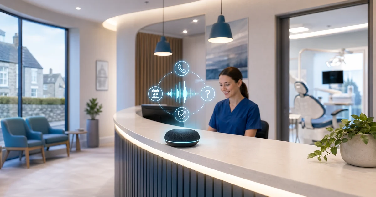AI Receptionist for Dental Practices in Ireland (2026) — VoiceFleet blog illustration