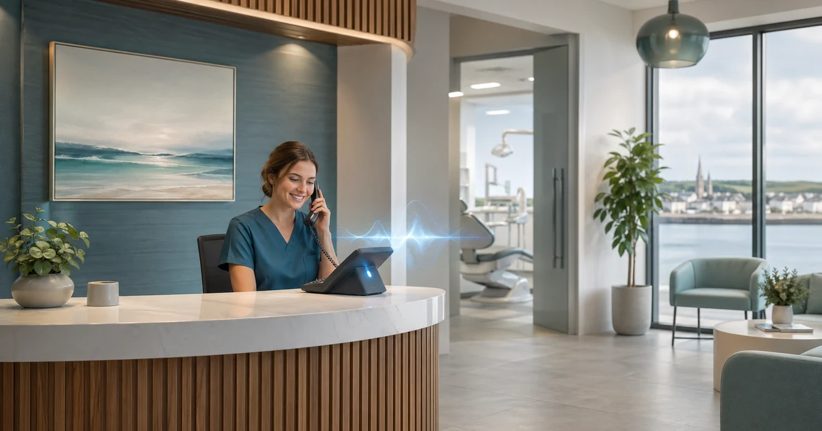 Virtual Receptionist Waterford | AI Phone Answering — VoiceFleet blog illustration