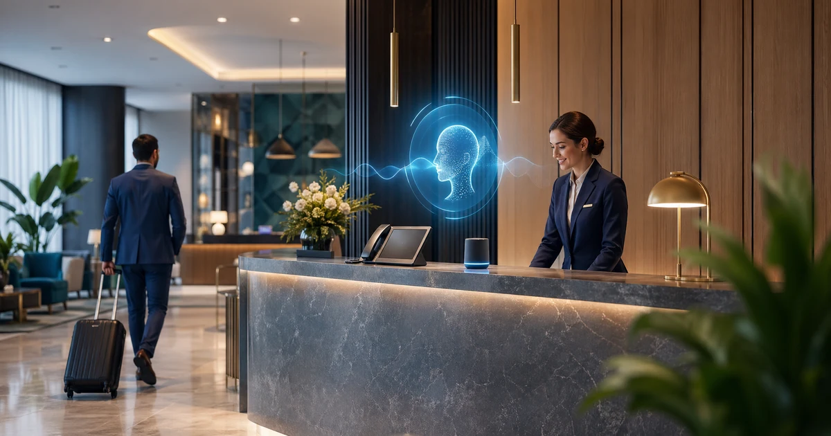 AI Administraator Hotellidele ja Turismisektorile Eestis — VoiceFleet blog illustration