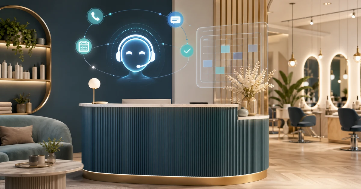 AI recepcininkė grožio salonams: daugiau klientų be streso — VoiceFleet blog illustration