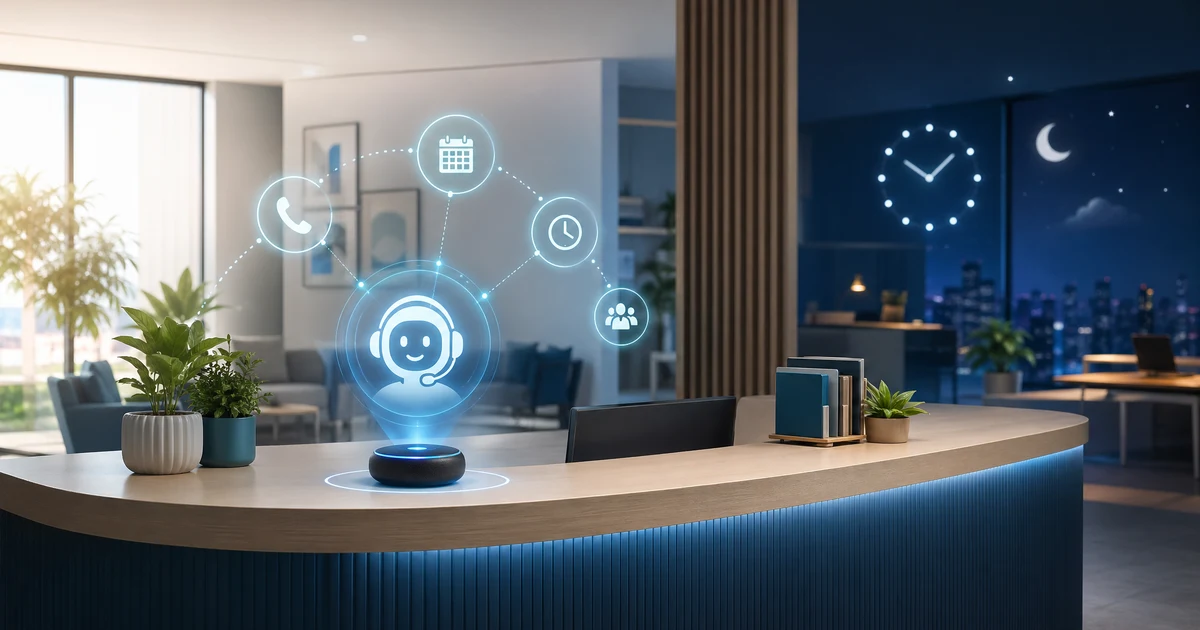 AI recepcionar za odvjetničke urede: Ne izgubite niti jednog klijenta — VoiceFleet blog illustration