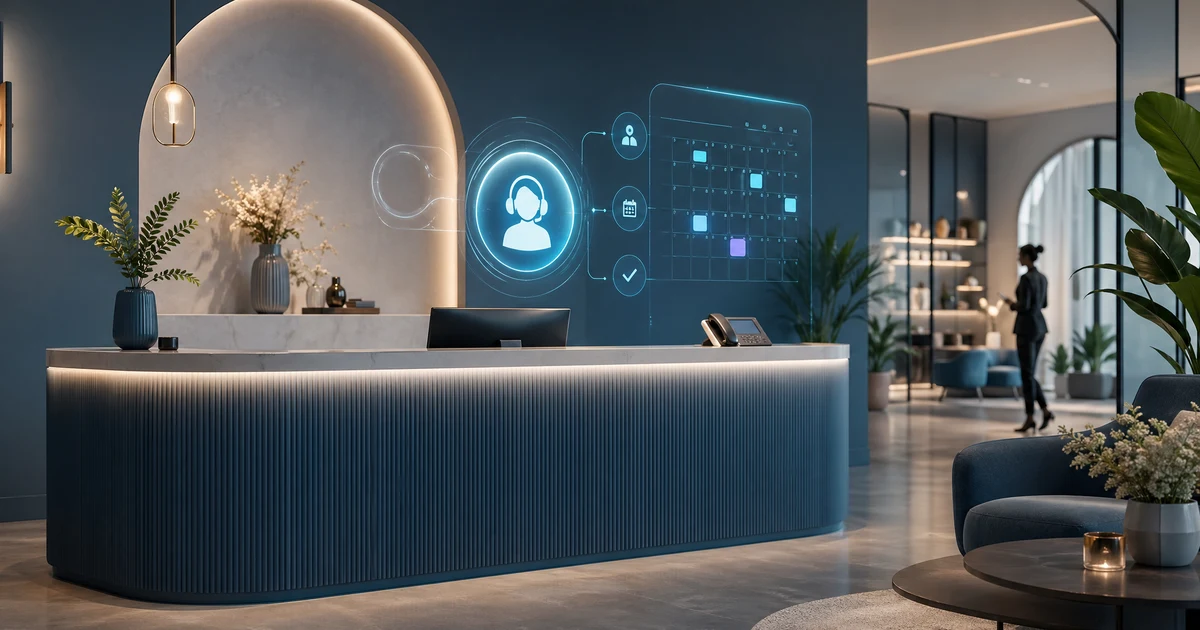 AI recepcionist za odvjetničke urede u Hrvatskoj – Upravljanje klijentima — VoiceFleet blog illustration