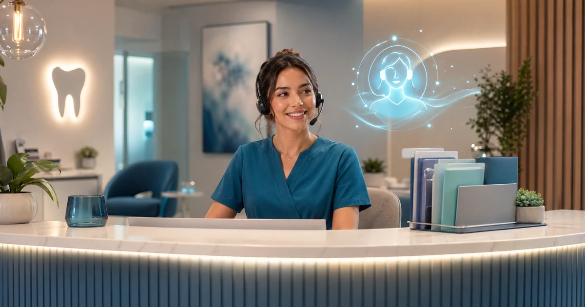 AI recepcioniste zobārstniecības klīnikām Latvijā — VoiceFleet blog illustration