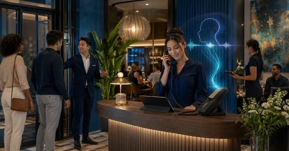 AI recepcjonista dla restauracji: automatyzacja rezerwacji i obsługa gości — VoiceFleet blog illustration