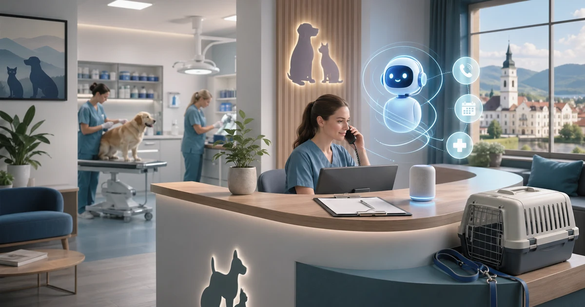 AI Recepčná pre Veterinárne Kliniky na Slovensku: Každý Hovor sa Počíta — VoiceFleet blog illustration