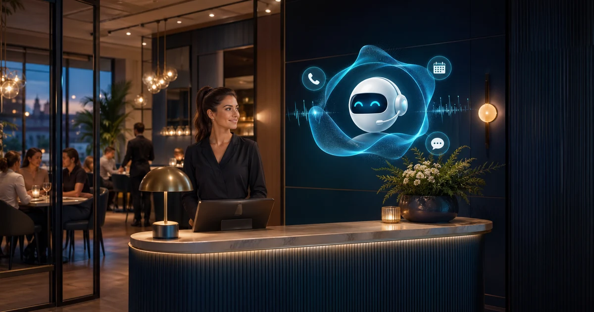 AI-reception för små och medelstora företag 2026: hur svenska bolag minskar förlorade kvällssamtal, offertförfrågningar och flerspråkiga leads — VoiceFleet blog illustration