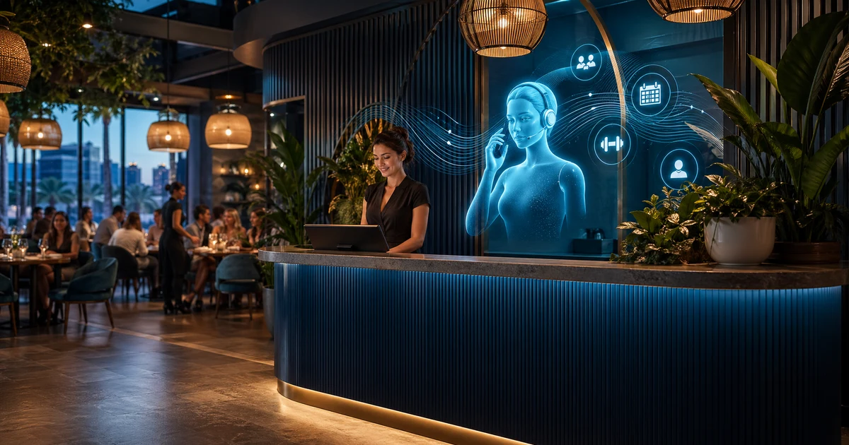 AI Receptionist for Gyms on the Gold Coast | VoiceFleet — VoiceFleet blog illustration