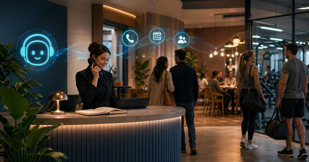 AI Receptionist for Gyms in Sydney | VoiceFleet — VoiceFleet blog illustration