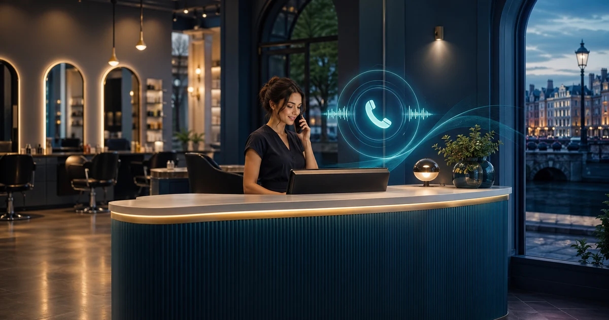 AI Receptionist for Hair Salons in Naas | VoiceFleet — VoiceFleet blog illustration
