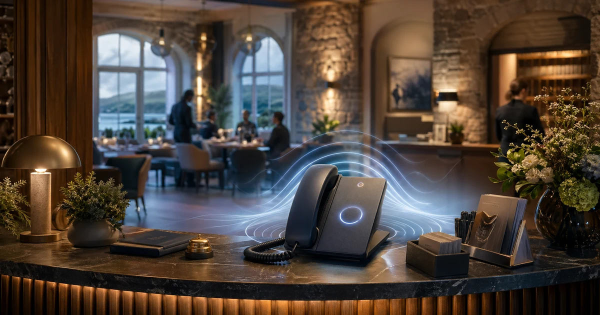 AI Receptionist for Hotels & Guesthouses in Ennis | VoiceFleet — VoiceFleet blog illustration