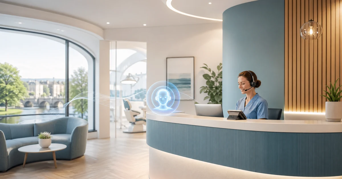 AI Receptionist Ireland — VoiceFleet blog illustration
