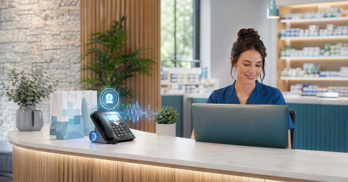 AI Receptionist for Pharmacies: Automate Calls & Never Miss a Patient — VoiceFleet blog illustration