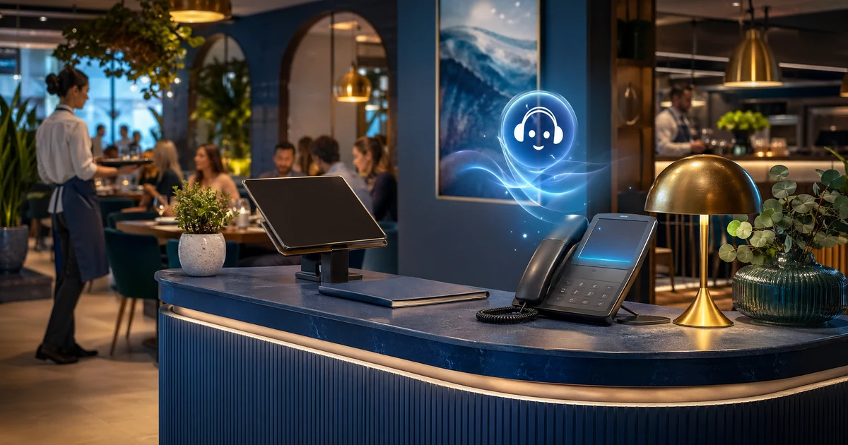 AI Receptionist för Restauranger: Missa Aldrig en Bokning — VoiceFleet blog illustration