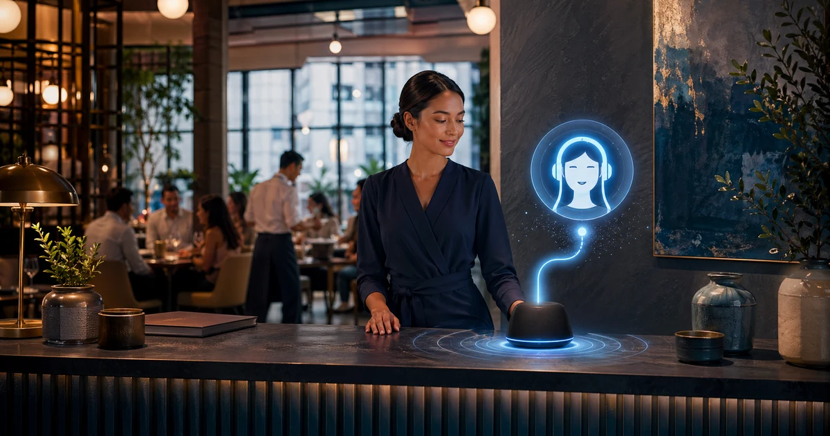 AI Receptionist til Restauranter: Gå Aldrig Glip af en Booking — VoiceFleet blog illustration