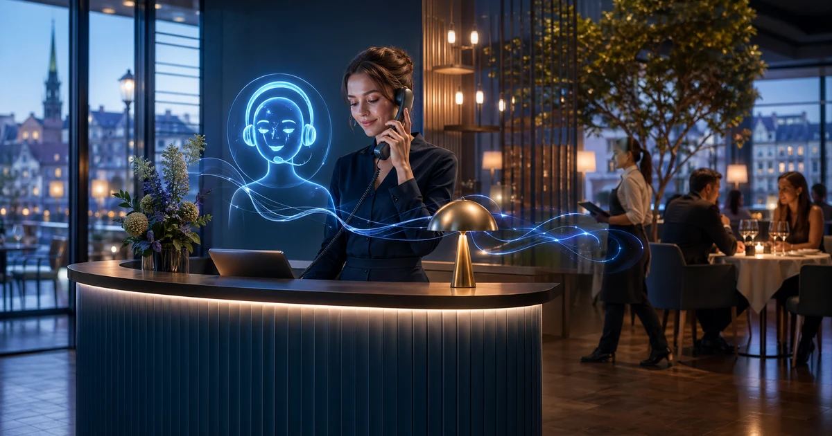 AI Receptionists Restorāniem Latvijā 2026: Nezaudējiet Vairāk Rezervāciju — VoiceFleet blog illustration