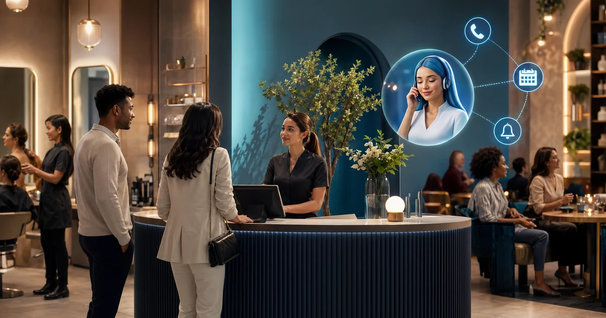 AI Receptionist for Hair Salons in Melbourne | VoiceFleet — VoiceFleet blog illustration