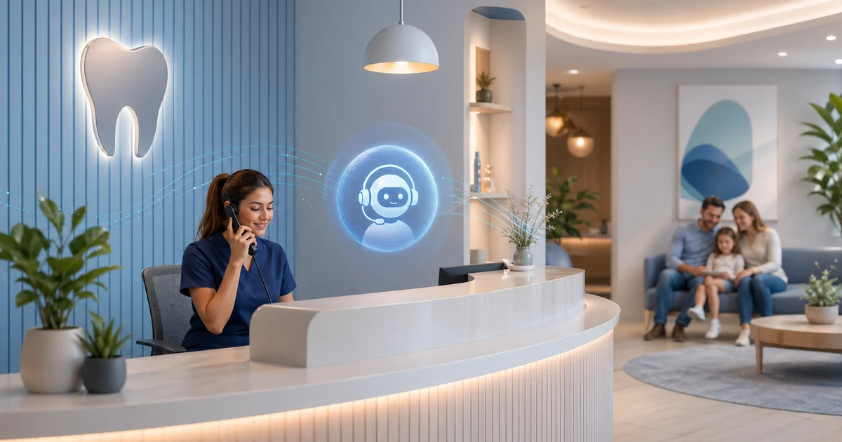 AI-receptionist voor tandartspraktijken: hoe Nederlandse tandartsen wachtlijsten verkorten en no-shows verminderen — VoiceFleet blog illustration