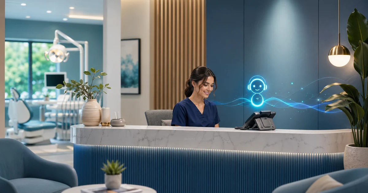 AI-receptionist voor tandartspraktijken: meer patiënten, minder gemiste oproepen — VoiceFleet blog illustration