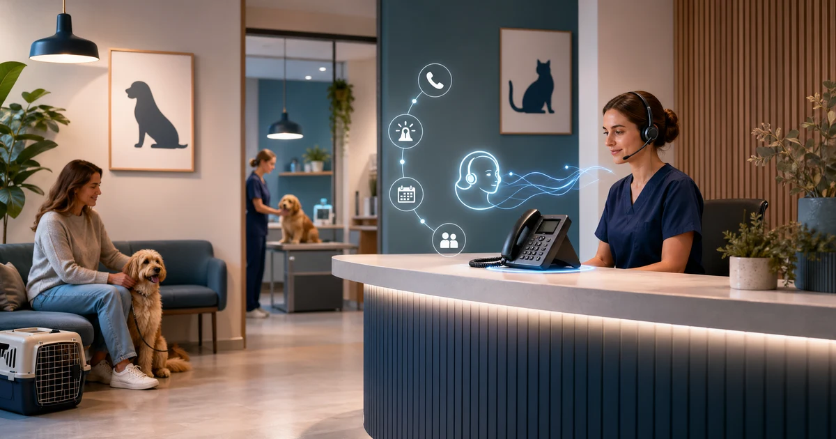 AI Receptionist for Veterinary Clinics in Melbourne | VoiceFleet — VoiceFleet blog illustration
