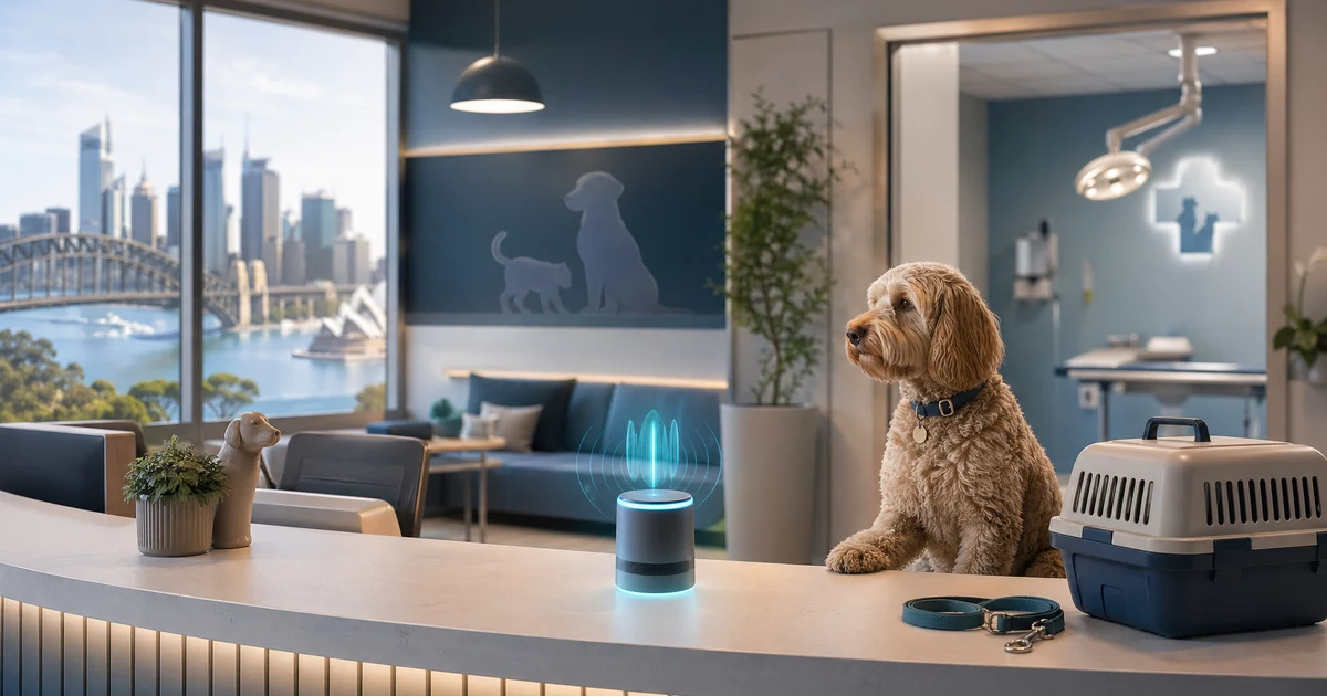 AI Receptionist for Veterinary Clinics in Sydney | VoiceFleet — VoiceFleet blog illustration