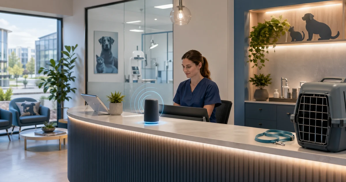 AI Receptionist for Vets: Never Miss a Pet Emergency Call Again — VoiceFleet blog illustration
