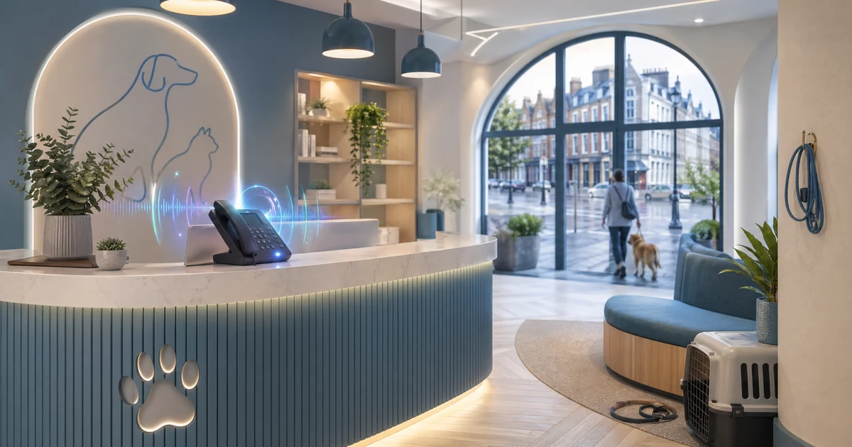 AI Receptionist for Veterinary Clinics in Dublin | VoiceFleet — VoiceFleet blog illustration