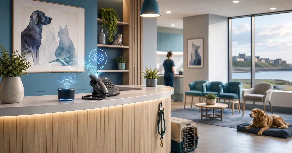 AI Receptionist for Veterinary Practices in Dundalk | VoiceFleet — VoiceFleet blog illustration