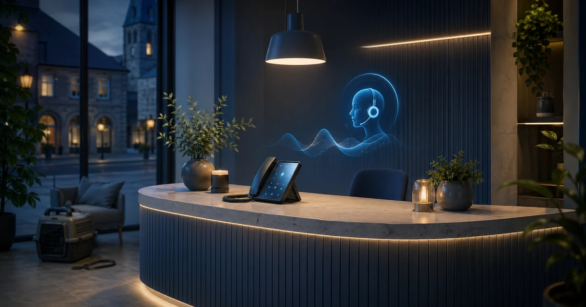AI Receptionist for Veterinary Practices in Naas | VoiceFleet — VoiceFleet blog illustration