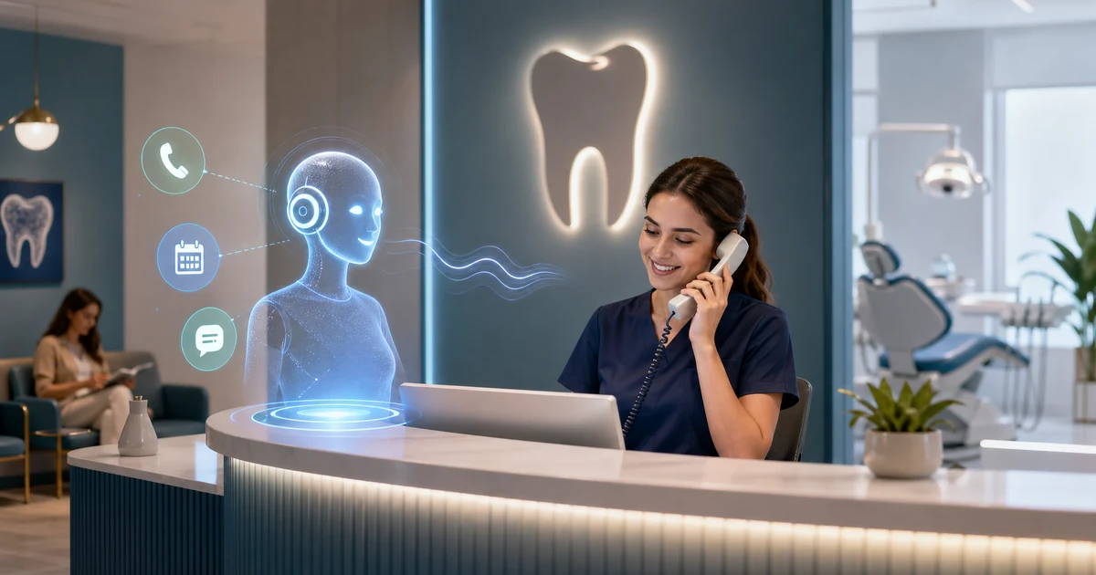 AI Telefoninis Registratorius Odontologijos Klinikoms Lietuvoje — VoiceFleet blog illustration