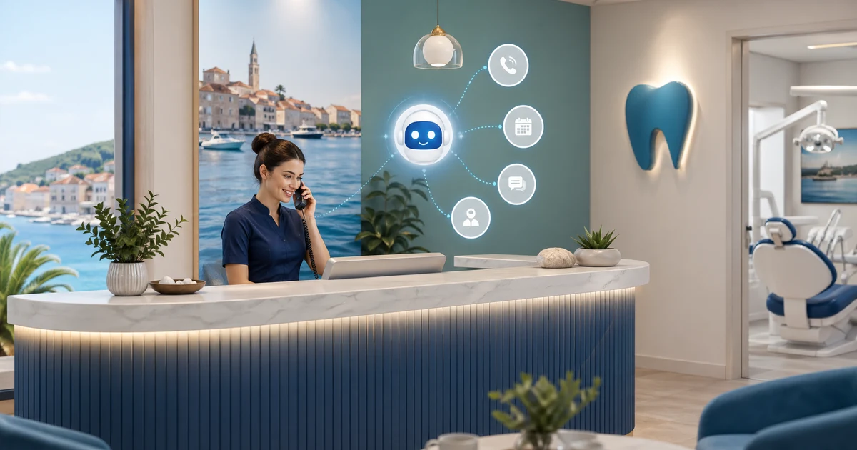 AI Telefonska Recepcija za Stomatološke Ordinacije u Hrvatskoj — VoiceFleet blog illustration
