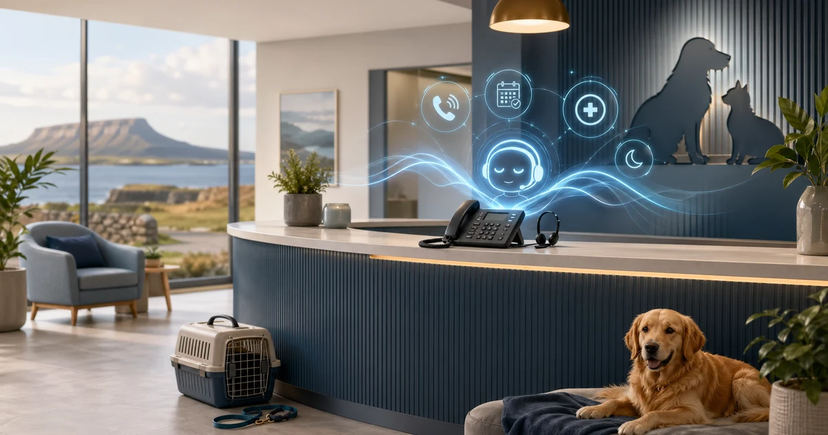 AI Receptionist for Veterinary Practices in Sligo | VoiceFleet — VoiceFleet blog illustration