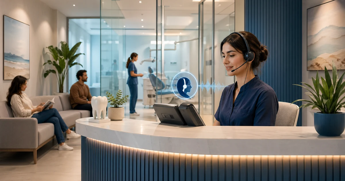 Centralita Virtual para Clínica Dental en Argentina: Cuándo Conviene Más que una Recepción Tradicional — VoiceFleet blog illustration