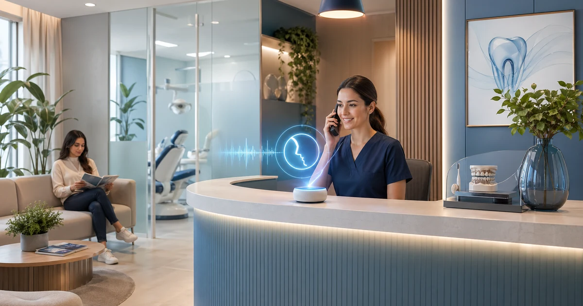 Centralita Virtual para Clínicas Dentales: La Solución que Reemplaza al Buzón de Voz en 2026 — VoiceFleet blog illustration
