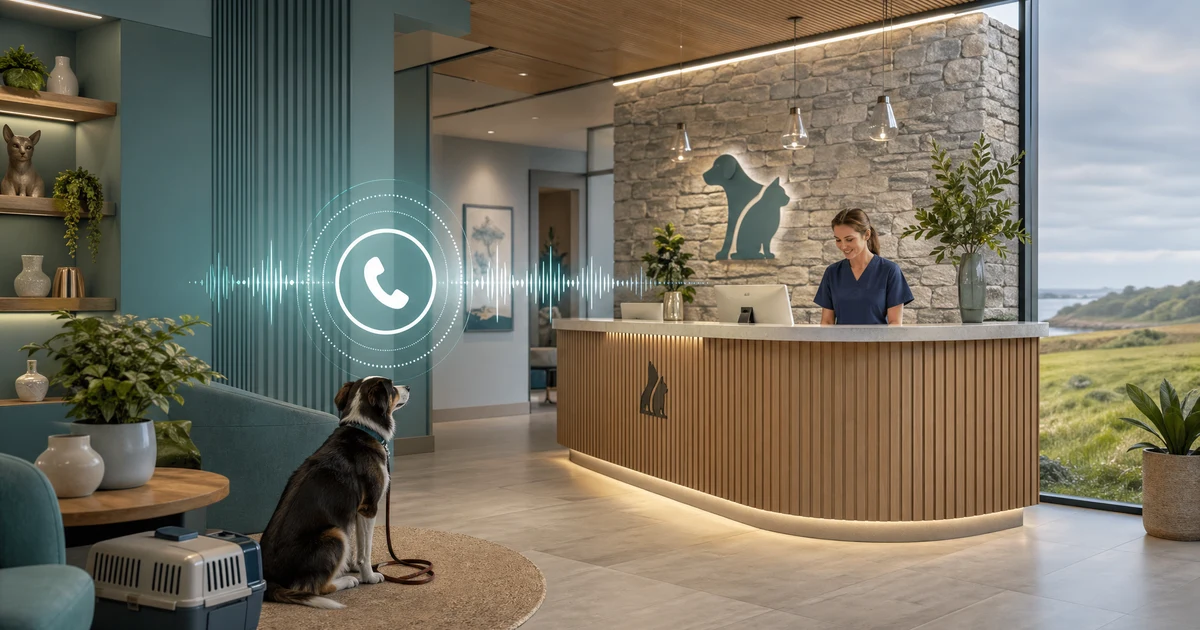 The Complete Guide to AI Receptionists for Veterinary Clinics in 2026 — VoiceFleet blog illustration