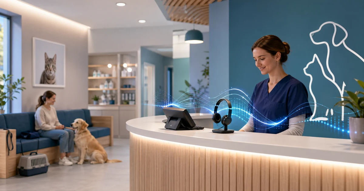 Proč veterinární kliniky v Česku potřebují AI recepční v roce 2026 — VoiceFleet blog illustration