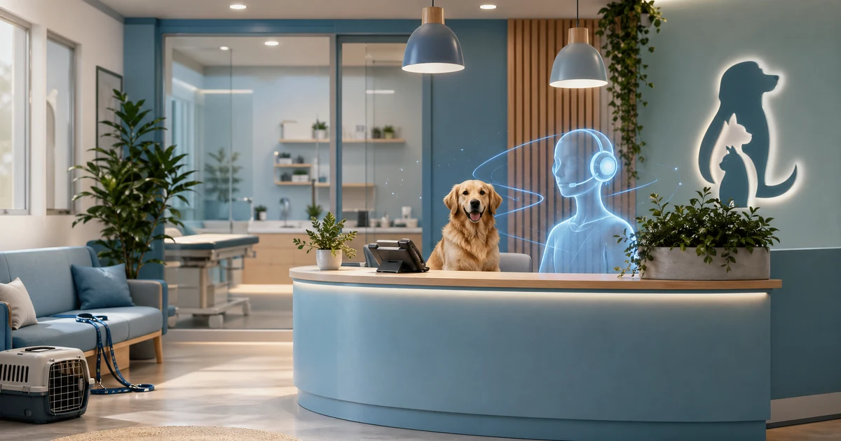 Proč veterinární kliniky v Česku potřebují AI recepční v roce 2026 — VoiceFleet blog illustration