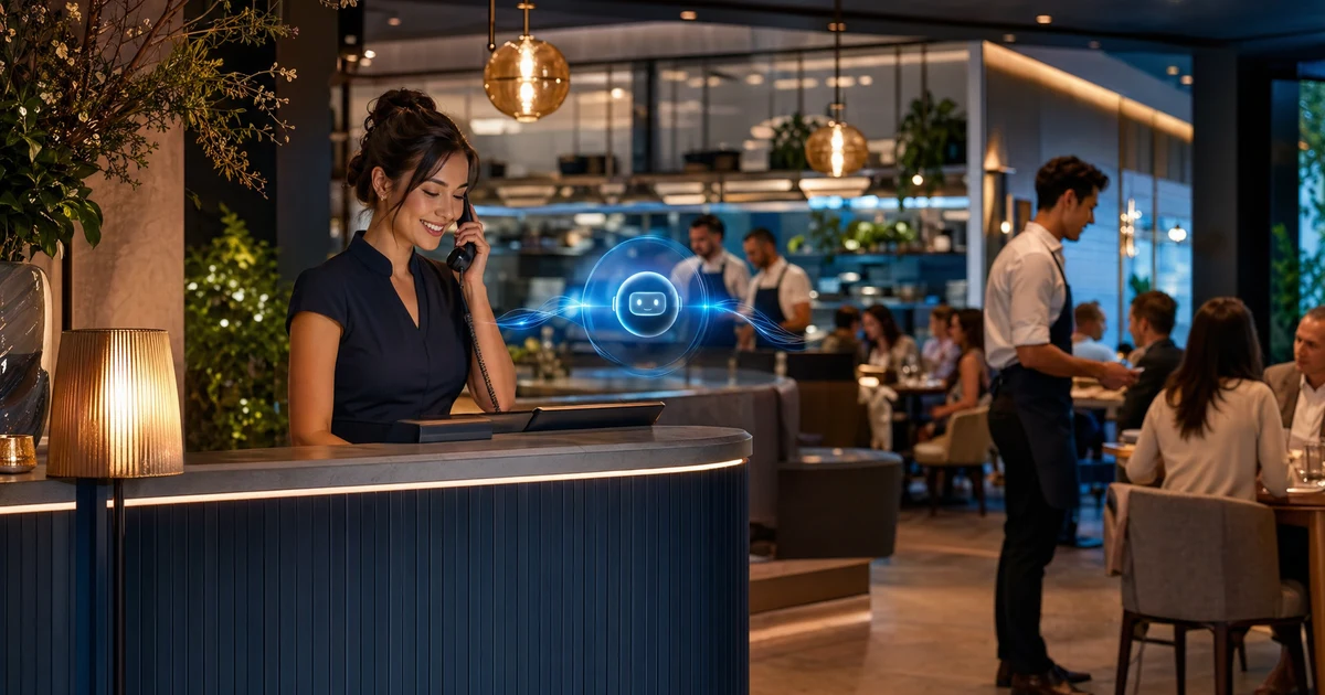 Sådan reducerer restauranter mistede booking-, takeaway- og aftenservice-opkald med AI-reception i 2026 — VoiceFleet blog illustration